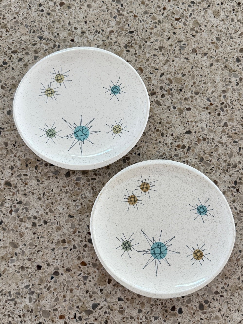Franciscan Starburst 6 1/2" Bread Plates - Set of 2